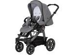 Hartan Kinderwagen , Grau , Textil , 58.5x111x100 cm , EN 1888, UV 50+, AZO-frei, Made in Germany, EN 71 , Feststellbremse, Fußstütze abklappbar, Federung, kugelgelagerte Räder, 5-Punkte-Gurt, für Babyschale geeignet , Baby On Tour, Kinderwagen, Kombikinderwagen