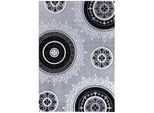 Xxxl Webteppich , Grau, Schwarz, Weiß , Textil , orientalisch , rechteckig , 120x170 cm , Teppiche Und Böden, Teppiche, Webteppiche