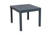 Gardenson Gartentisch , Dunkelgrau , Metall , rechteckig , eckig , 90x75x180 cm , ausziehbar, gastro- und objekttauglich, wetterbeständig, platzsparend , Gartenmöbel, Gartentische, Gartentische ausziehbar