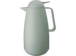 Homeware Profession. Isolierkanne , Mintgrün , Kunststoff, Glas , 1 l , Lfgb , Tragegriff, Ausgießer, lebensmittelecht, Vakuum, abnehmbarer Deckel, hält warm, hält kalt, Einhandbedienung, Ausgießen per Knopfdruck, hitzebeständig , Geschirr, Kannen & Karaffen, Thermosflaschen