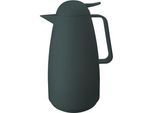 Homeware Profession. Isolierkanne , Dunkelgrau , Kunststoff, Glas , 1 l , Lfgb , Tragegriff, Ausgießer, lebensmittelecht, Vakuum, abnehmbarer Deckel, hält warm, hält kalt, Einhandbedienung, Ausgießen per Knopfdruck, hitzebeständig , Geschirr, Kannen & Karaffen, Thermosflaschen