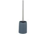 Schöner Wohnen Wc-Bürstengarnitur , Blau , Metall , 10x39.5x10 cm , Bürstenkopf abnehmbar, Bürstenkopf austauschbar, rostfrei , Badezimmer, Wc Ausstattung, Wc-bürsten