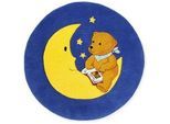 Xxxl Kinderteppich , Blau, Gelb , Textil , Tier , rund , Textiles Vertrauen - Oeko-Tex® , für Fußbodenheizung geeignet , Teppiche Und Böden, Teppiche, Kinderteppiche