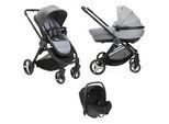 Chicco Kinderwagenset , Grau , 60x105x94 cm , Baby on Tour, Kinderwagen, Kombikinderwagen
