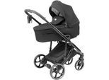 Jimmylee Kinderwagenset , Schwarz , Textil , 61x96x108 cm , EN 1888, Oeko-Tex® Standard 100, Made in Europe , Feststellbremse, Fußstütze abklappbar, Federung, kugelgelagerte Räder, Verdeckung abnehmbar, 5-Punkte-Gurt, für Babyschale geeignet, Griff in Lederoptik, Transportsicherung, mit Tragegriff, Sitz umsetzbar, abnehmbarer Schutzbügel, Teleskopgriff,5-Punkt-Gurt, Gurtschoner, Schutzbügel abnehm