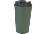 Homeware Profession. Coffee-To-Go-Becher , Grün , Kunststoff, Naturmaterialien , Uni , 0,4 l , 16.3 cm , Lfgb , doppelwandig, lebensmittelecht, schadstofffrei, nachhaltig, hitzebeständig, leicht zu reinigen , Geschirr, Kannen & Karaffen, Coffee-to-go-Becher