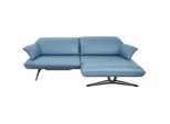 Koinor Ecksofa , Blau , Leder , Echtleder , Nappaleder , Ottomane rechts, L-Form , 252x169 cm , Goldenes M, Dgm , Typenauswahl, Fußauswahl, Lederauswahl, Stoffauswahl, planbar, seitenverkehrt erhältlich, Hocker erhältlich, Rücken echt, individuell planbar , Wohnzimmer, Sofas & Couches, Wohnlandschaften, Ecksofas