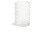 Sadena Zahnputzbecher , Transparent , Glas , 7.3x10.3x7.3 cm , Badaccessoires, Zahnputzbecher