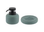 Homeware Seifenspender , Grün , Kunststoff , Uni , Kunststoffpumpe , Badaccessoires, Seifenspender