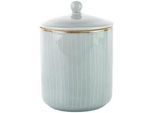 Landscape Vorratsdose , Grau , Keramik , 0,7 l , rund , 14 cm , Lfgb, Handmade Quality , Geschirr, Geschirrsets, Geschirrserien