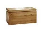 Livetastic Truhe , Eichefarben , Holz , Wildeiche , vollmassiv , 80x40x40 cm , Holzmöbel, Holztruhen