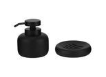 Homeware Seifenspender , Schwarz , Kunststoff , Uni , Kunststoffpumpe , Badaccessoires, Seifenspender