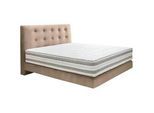 Dieter Knoll Boxspringbett , Beige , Textil , H2 + H3 , Höhe ca. 25 cm , 160x200 cm , gepolstertes Kopfteil, Stoffauswahl, in verschiedenen Größen erhältlich, Partnermatratze mit durchgehendem Bezug, Matratze in verschiedenen Härtegraden erhältlich, Kopfteilauswahl , Schlafzimmer, Betten, Boxspringbetten