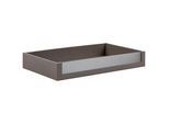 Hom`in Schublade , Braun , Glas, Holzwerkstoff , 83x12x45 cm , Schlafzimmer, Kleiderschränke, Schrankzubehör