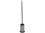 Sadena Wc-Bürstengarnitur , Chromfarben , Metall , 11.2x67.5x11.2 cm , Bürstenkopf abnehmbar , Badezimmer, WC Ausstattung, WC-Bürsten