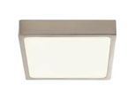 Globo Led-Deckenleuchte , Nickelfarben , Metall, Kunststoff , 14.5x2.6x14.5 cm , Lampen & Leuchten, Leuchtenserien