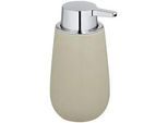 Wenko Seifenspender , Beige , Keramik , 9.5x16x8 cm , Badaccessoires, Seifenspender