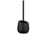 Wenko Wc-Bürstengarnitur , Schwarz , Keramik , 13.5x38x13.5 cm , Badezimmer, Wc Ausstattung, Wc-bürsten