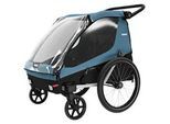 Thule Multifunktionsanhänger 3In1 , Blau, Schwarz , Metall , 32x105x76 cm , Freizeit & Co, Sport & Fitness, Fahrradanhänger