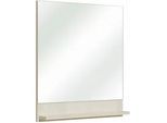 Carryhome Badezimmerspiegel , Glas , rechteckig , 60x68x10 cm , Made in Germany , feuchtraumgeeignet , Badezimmer, Badezimmerspiegel, Badspiegel