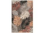 Esprit Webteppich , Grau, Rot, Beige , Textil , Floral , rechteckig , 120x170 cm , Textiles Vertrauen - Oeko-Tex®, Oeko-Tex® Standard 100 , für Fußbodenheizung geeignet, in verschiedenen Größen erhältlich, für Hausstauballergiker geeignet, lichtunempfindlich, pflegeleicht, strapazierfähig, leicht zusammenrollbar , Teppiche Und Böden, Teppiche, Webteppiche
