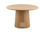 Mid.you Esstisch , Eichefarben , Holz, Holzwerkstoff , Eiche , furniert , rund , rund , 120x75x120 cm , Holzmöbel, Holztische, Esstische Holz, Esstische furniert