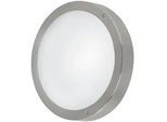 Eglo AUßENWANDLEUCHTE , Weiß, Edelstahlfarben , Metall, Glas , rund , Lampen & Leuchten, Außenbeleuchtung, Außenleuchten