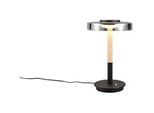 Trio Leuchten Led-Tischleuchte , Grau, Schwarz , Metall, Glas , 35 cm , Lampen & Leuchten, Leuchtenserien