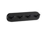 Xxxl Handtuchhaken , Schwarz , Metall , rund , 17.8x4x4.5 cm , Badaccessoires, Haken