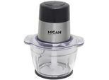 Mican Universalzerkleinerer , Klar, Schwarz, Edelstahlfarben , Metall, Kunststoff, Glas , 1000 ml , 27 cm , Lfgb , rutschfeste Gummifüße , Küchenzubehör, Küchenhelfer, Multizerkleinerer