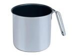 Riess Milchtopf , Silberfarben , Metall , 1 l , 13.50x13.50x16.50 cm , Abgießfunktion , Kochgeschirr, Töpfe, Schnabel- & Milchtöpfe