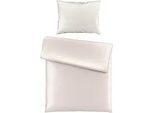 Bio:Vio Bettwäsche , Beige , Textil , Uni , 140x200 cm , Textiles Vertrauen - Oeko-Tex® , atmungsaktiv, schadstoffgeprüft, bio , Heimtextilien, Bettwäsche & Leintücher, Bettwäsche, Satin-Bettwäsche