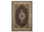Cazaris Orientteppich , Creme, Schwarz , Textil , Bordüre , rechteckig , 80x140 cm , Care & Fair , für Fußbodenheizung geeignet, in verschiedenen Größen erhältlich , Teppiche Und Böden, Teppiche, Orientteppiche