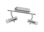 Näve Led-Strahler , Klar, Chromfarben , Metall, Kunststoff , 34 cm , Lampen & Leuchten, Innenbeleuchtung, Spots & Strahler, Deckenspots