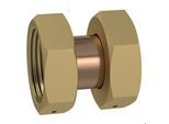LK Armatur | Flanschkupferrohr ⌀ 28 x 1,2 mm | Überwurfmutter Rp 32