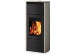 Edilkamin wasserf. Kaminofen Flamma 14 CS | 14,2 kW | Keramik dunkelgrau
