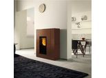 Edilkamin wasserführender Pelletofen Blade2 H18 Up Stahl bronze | 19,2 kW