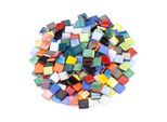 Eis-Glas Mosaik, bunt opak, 15 x 15 mm, 500 g
