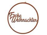 Rost-Ring "Frohe Weihnachten", 35 cm Ø