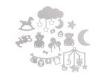 buttinette Stanzschablonen-Set "Baby", 1–10,5 cm, 13-teilig
