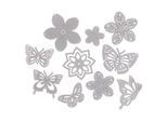 buttinette Stanzschablonen-Set "Frühling", 3–6 cm, 10-teilig