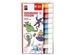 Marabu KiDS Window Color, 10x 25 ml