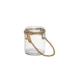 Glas-Windlichter, 12 cm, 9,5 cm Ø, 4 Stück