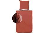 Xxxl Bettwäsche , Rot , Textil , Uni , 240x220 cm , Oeko-Tex® Standard 100 , pflegeleicht, atmungsaktiv , Heimtextilien, Bettwäsche & Leintücher, Bettwäsche, Renforcé-Bettwäsche