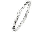 Armband JOBO, silber (silber 925, weiß), Armbänder, Damen, 19cm, Silber 925 (Sterlingsilber), Armband, 925 Silber mit 80 Zirkonia 19 cm