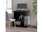 vidaXL Schreibtisch Schwarz 80x50x75 cm Holzwerkstoff