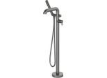 Neuesbad Serie 600 freistehende Wannenarmatur mit Brauseset, Oberfläche: Titanium NB1BQS_D17M1