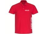 multifanshop Poloshirt - Kaiserslautern - Brust & Seite - Druck weiß - Polo
