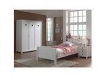 Vipack Set Amori bestehend aus: Einzelbett, Nachtkonsole und Kleiderschrank 3-trg.
