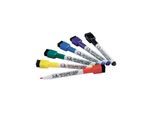 Nobo Quartet ReWritables - Marker - Black, Red, Blue, Green, Yellow, Purple (Pack of 6)